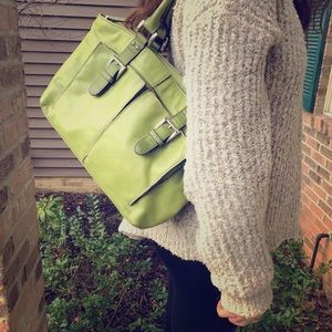 Tignanello Leather Accent Bag